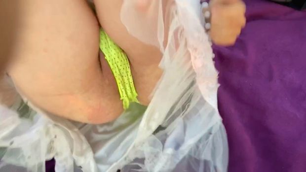 Pantie slip on clean smooth pussy