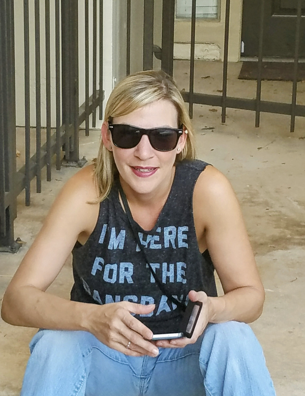 Me waiting on a black cock in my new shirt after my daughter banged me out for a whole weekend. I love that shirt. Earned it!