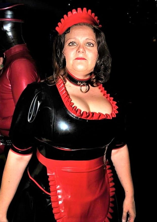 latex dress in club
