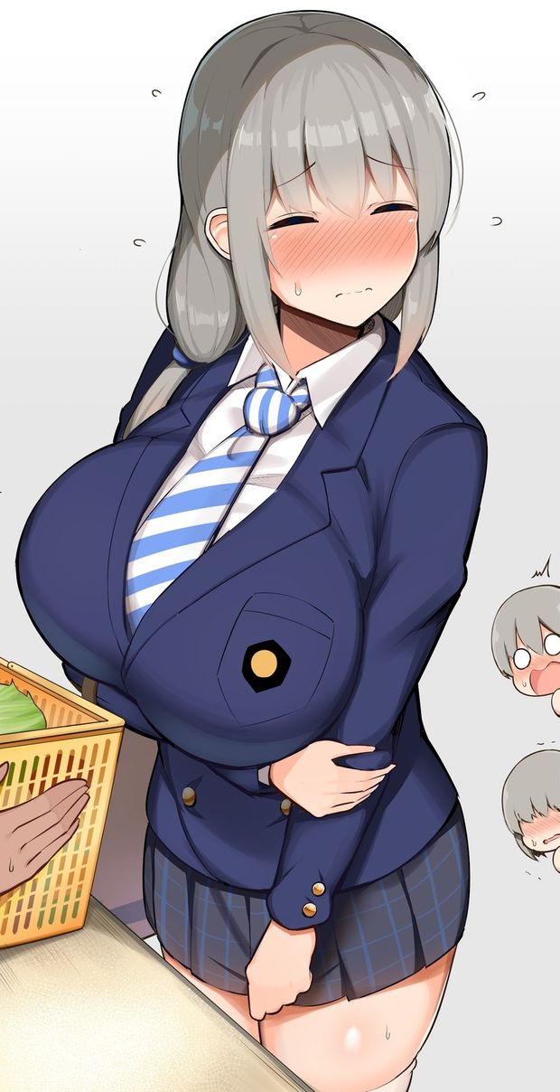 Uzaki Tsuki tight breasts