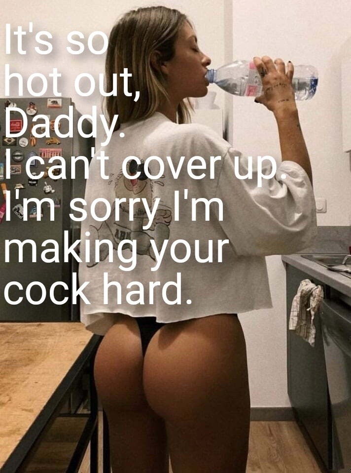 Daddy gets hot and bothered