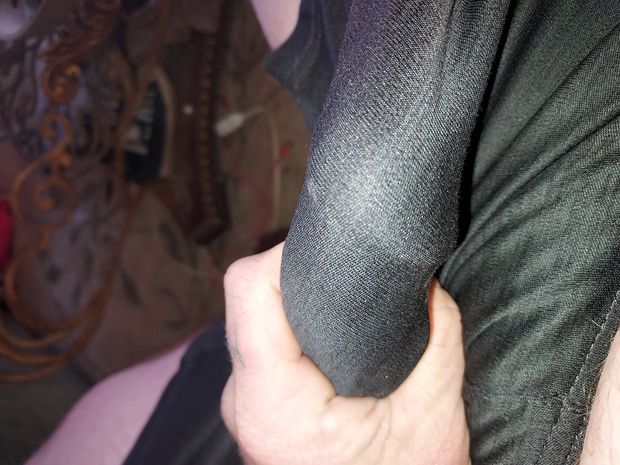M y cock in boxers