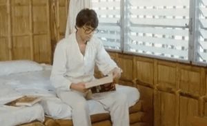 Dolly Dollar showing her big natural breasts to a very lucky guy!