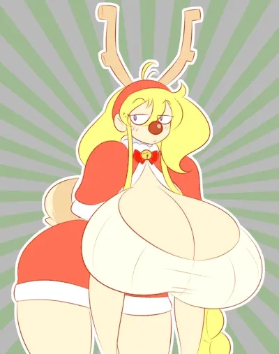 The sexiest reindeer Santa ever had