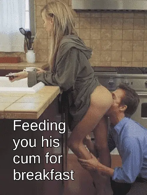 Her bull stopped long enough for your wife to feed you before you go to work