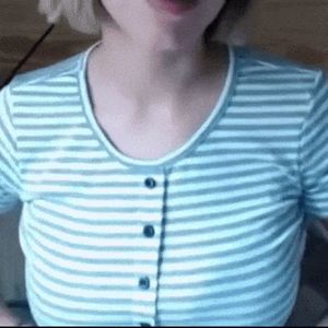 Blonde teen with big tits