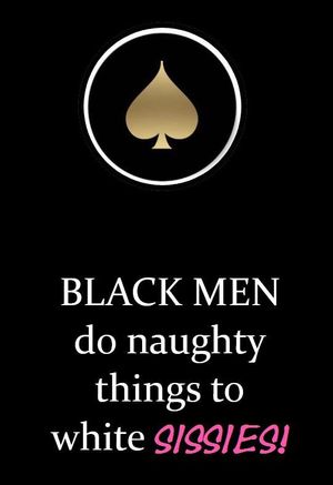 Black men do naughty things to white sissies