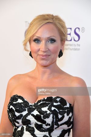 Leigh & her huge good luck charms.