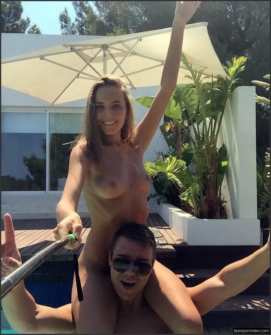 Pool selfie