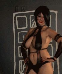 Kinda want to see what she looks like without the black paint stuff on her body