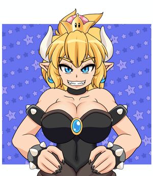 Bowsette is bouncy