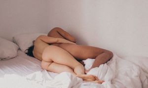 I love to spoon him from behind and hold onto his balls till I fall asleep...