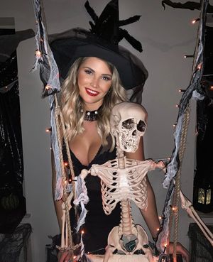 Cathy van Cranenbroek dressing up for haloween