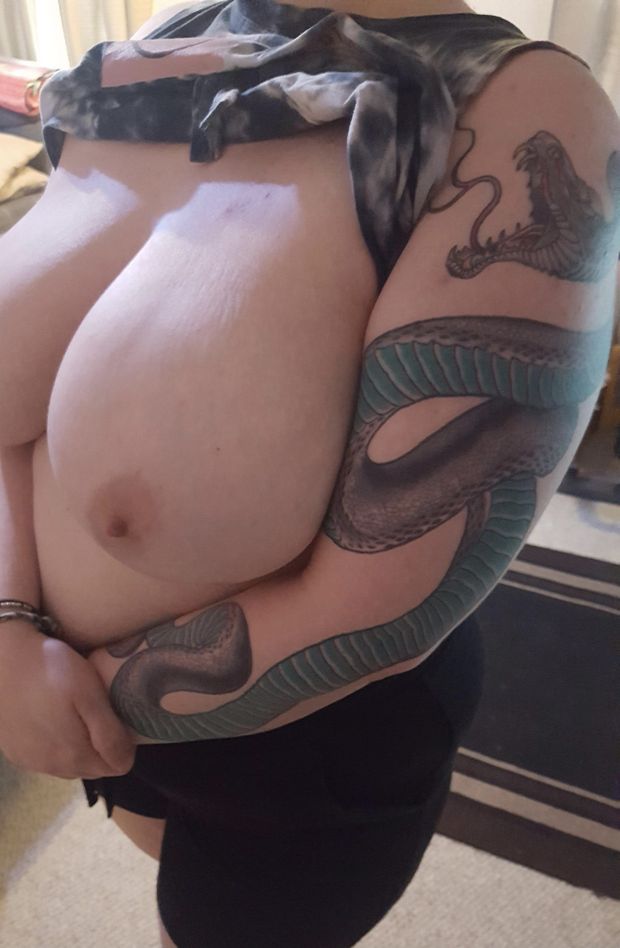 Tatted big tits