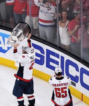 Meanwhile at the hockey arena