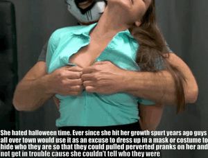 When someone got to take her virginity with a prank a few years ago this got so popular that people from other towns would come to prank her