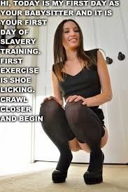 Babysitter makes you lick shoes