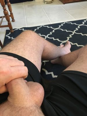 Going to lick and suck his smooth cock and balls before I plow his ass