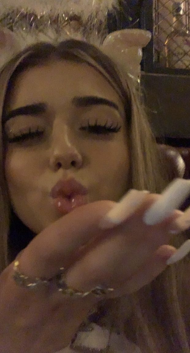 Sliding my cock right between those glossy lips