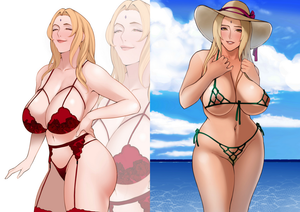 Hot blonde babe - Tsunade - Naruto
