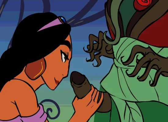 Jasmine swallowing a cock