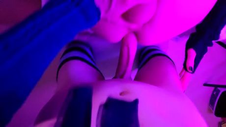 Fucking a big dick bottom