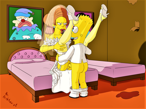 Edna Krabappel & Bart Simpson fucking after there Wedding Day