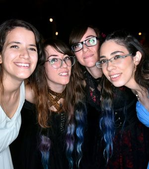 blue hair nerdy sluts and their friends