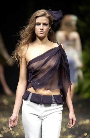 Runway rack on display. Breezy.