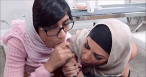 Muslim sluts worshipping big juicy white cock