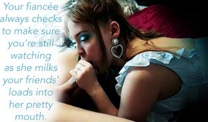 watching you as she sucks him