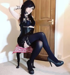 Goth Babe In Stockings