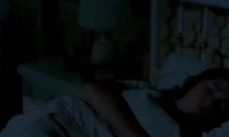 Poor darling, she is having a nightmare.