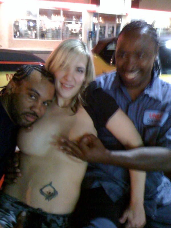 Just rubbing BBC for my daughter to see in public before I sucked and fucked in a parking lot