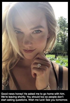 She's going home with him...