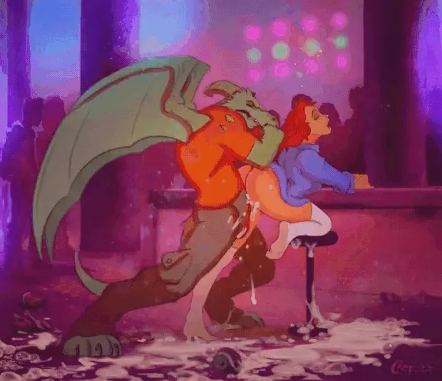 Dragon fucks a lady