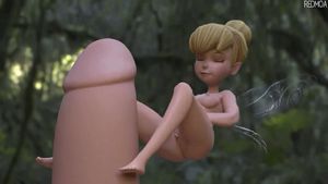 Tinkerbell 3D footjob