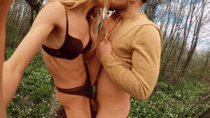 Sexy teen pounded in a forest