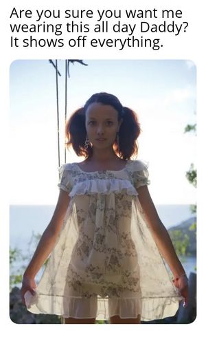 Daughter see--through outfit