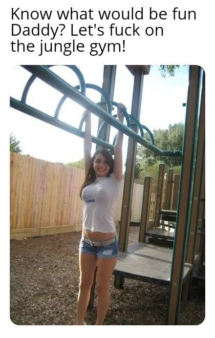 Daughter daddy jungle gym