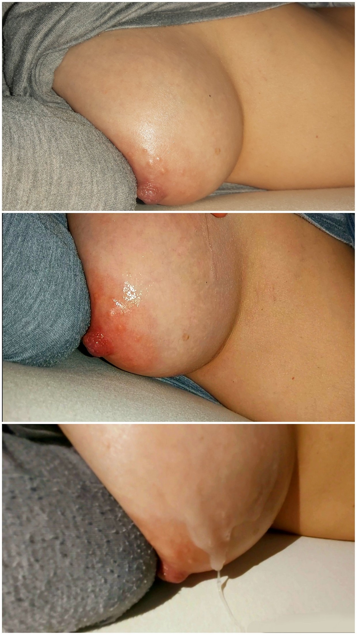 Which one does it look better on? Naturaln, licked off or sperm breasts?