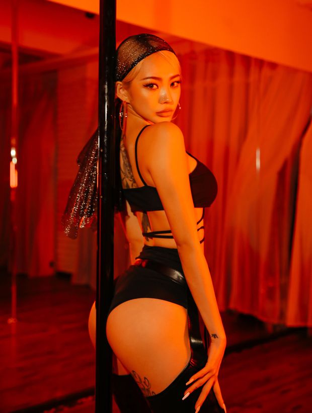 She can ride any pole.