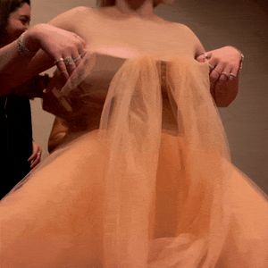 billie bending over for a better view