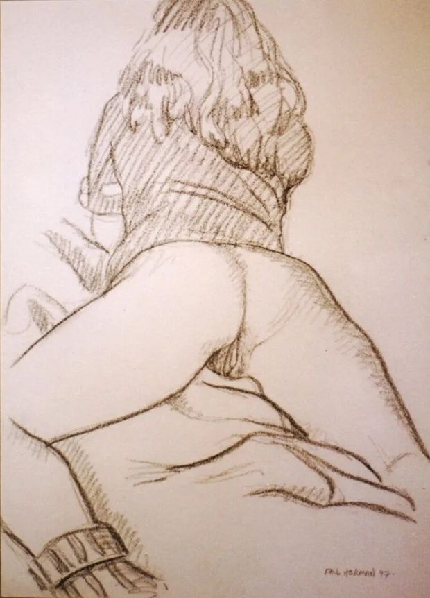 Hot ass pencil drawing