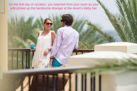 You watched from the room...