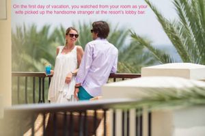 You watched from the room...