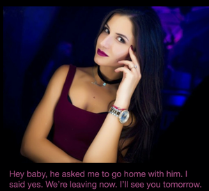He asked me to go home with him...