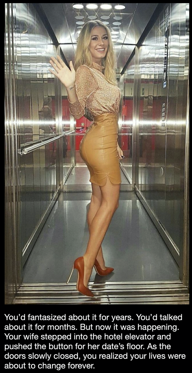 Your wife stepped in to the hotel elevator... without you.