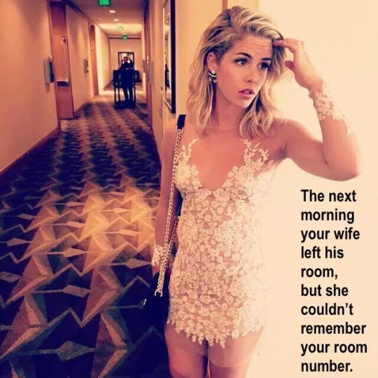 Your wife left his room, but couldn't remember your room number...