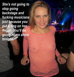 She's going backstage... again.